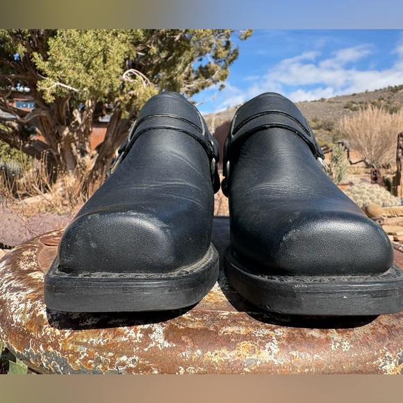 FRYE Harness Mules Black - Picture 7 of 16